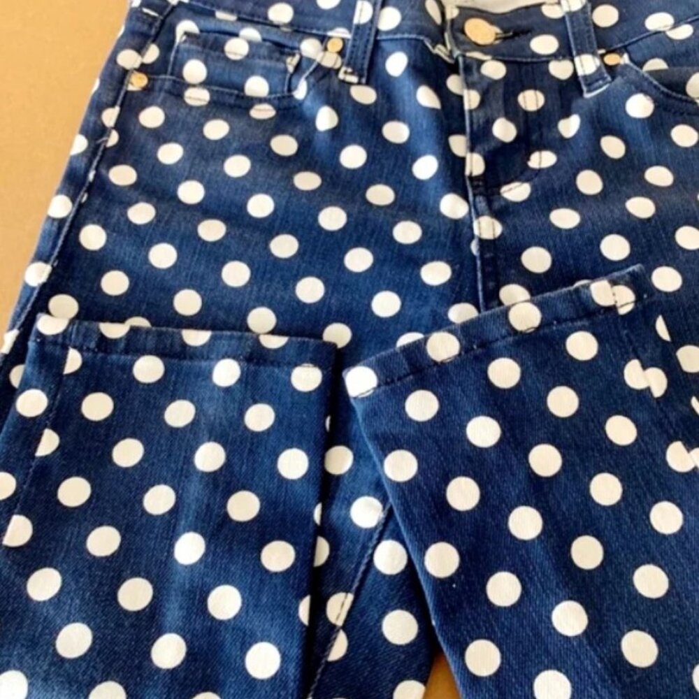 KATE SPADE Polka-Dot 'Broome Street' Jeans NWOT sz 30 - Picture 6 of 10